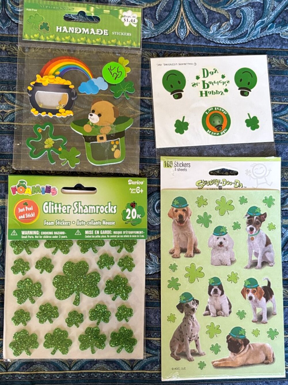 Bundle of NWT St. Patrick's Day Stickers - plus bonus temporary tattoos